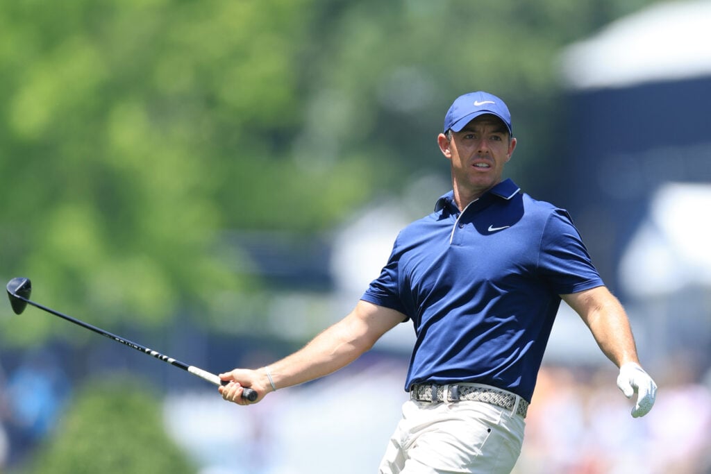 Rory McIlroy at the 2025 PGA Championship - Round Three