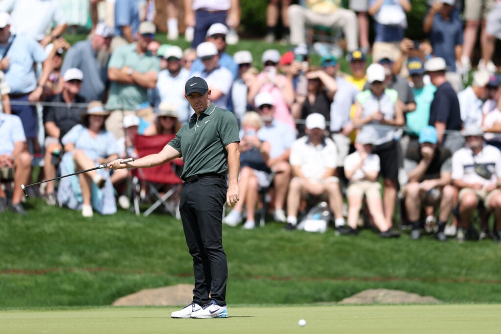 Rory McIlroy during the first round of the PGA Championship