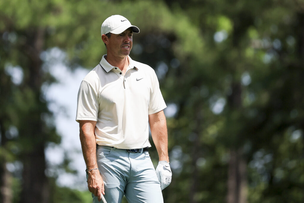 Rory McIlroy in action at the 2025 PGA Championship - Final Round