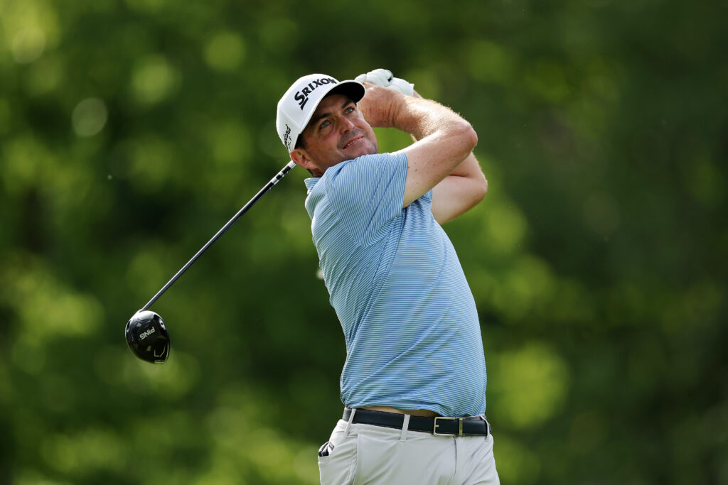 Keegan Bradley in action during the Memorial Tournament presented by Workday 2025