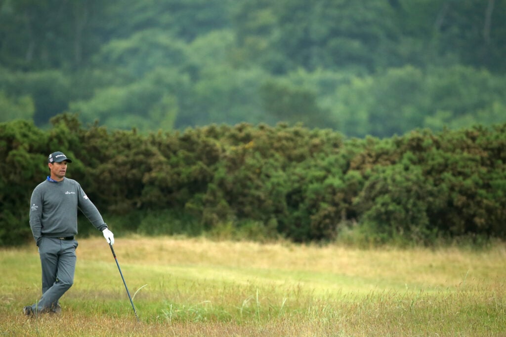 Padraig Harrington playing in The Open Championship at St Andrews in 2015