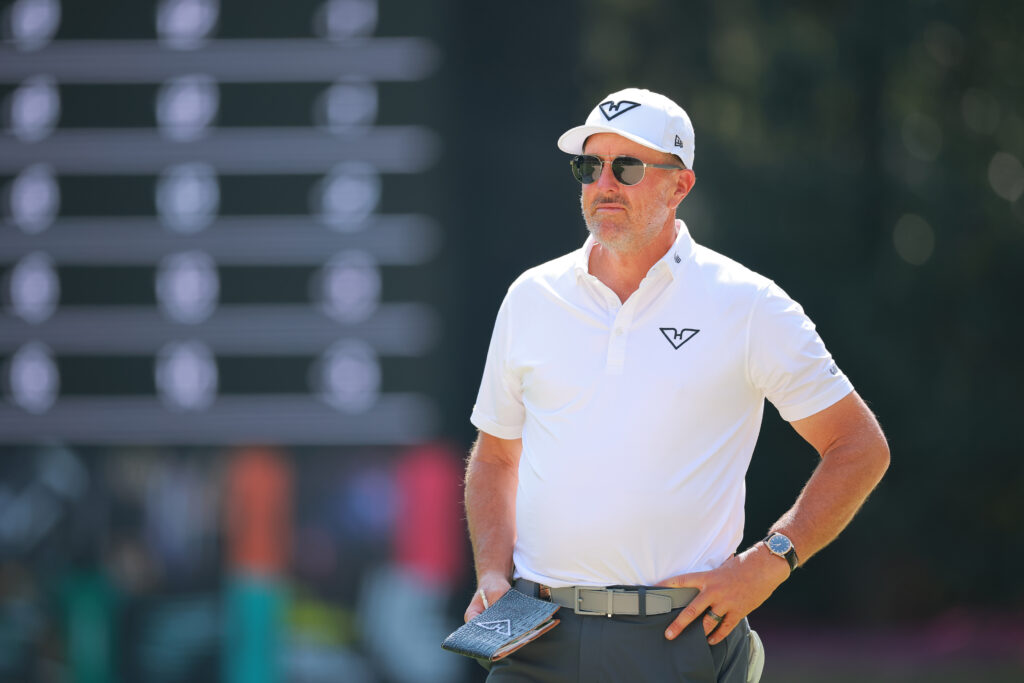 Phil Mickelson in action at LIV Golf Mexico City