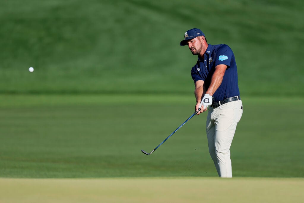 Bryson DeChambeau in action during the final round of the PGA Championship