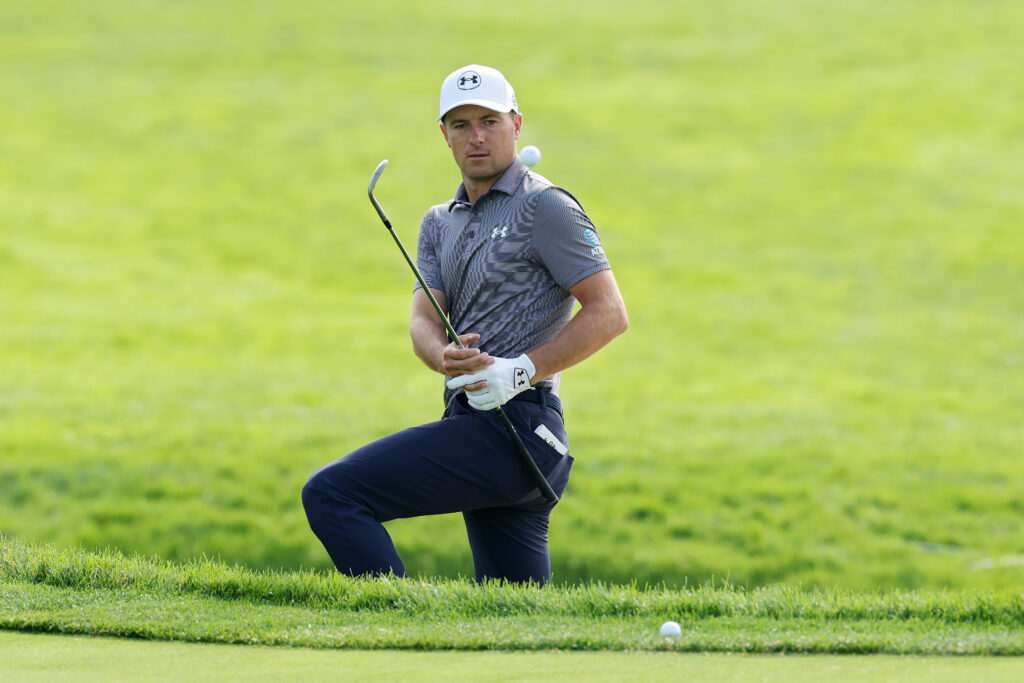 Jordan Spieth during practise round at Oakmont Country Club