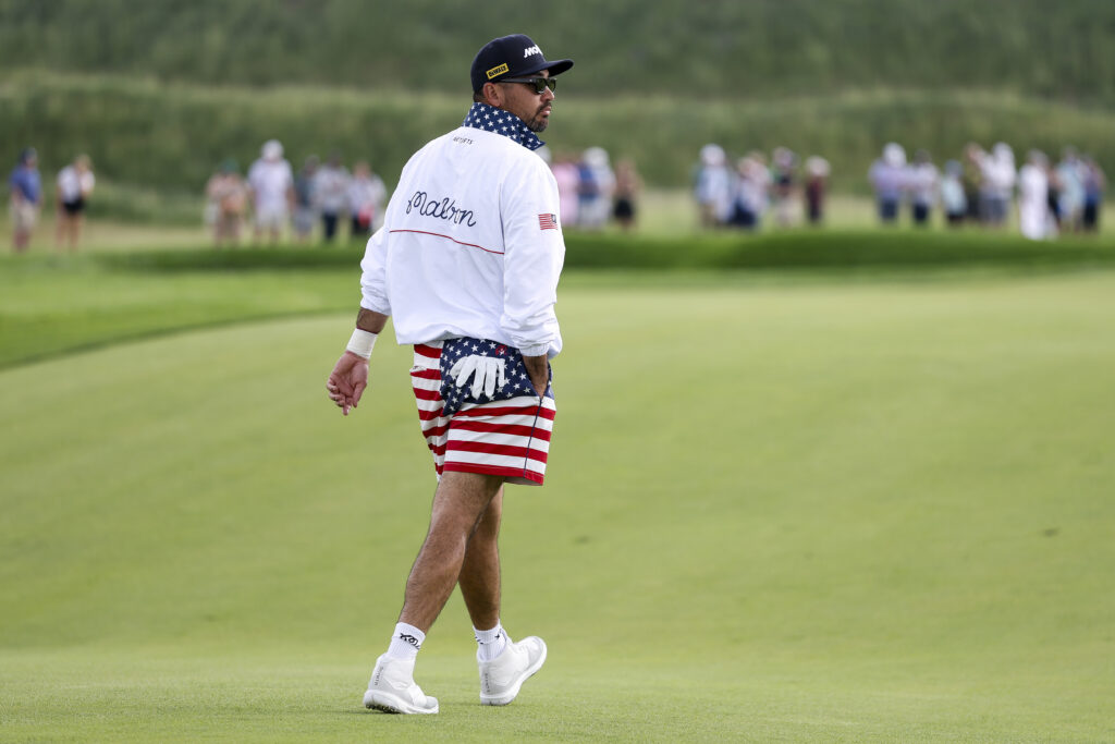 Jason Day in practice at Oakmont ahead of the US Open