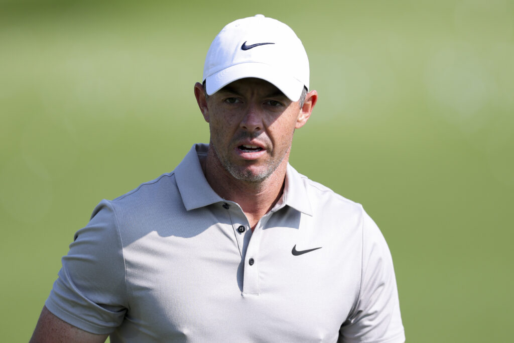 Rory McIlroy practicing at Oakmont ahead of the US Open