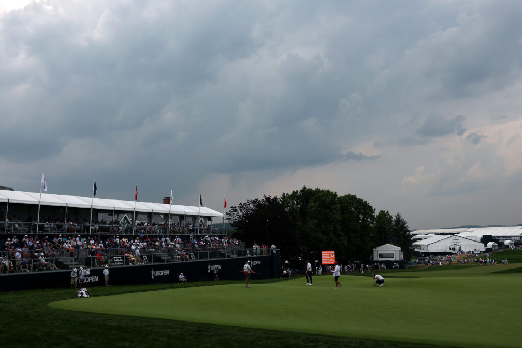 A general view of Oakmont during the second round of the US Open