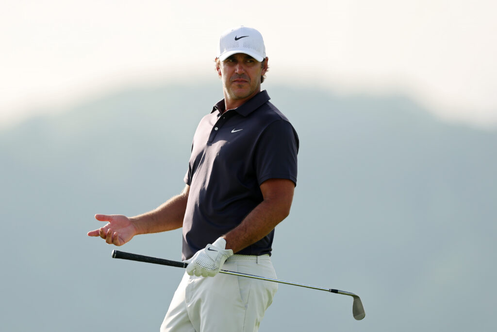 Brooks Koepka in action during round three of the 2025 US Open at Oakmont