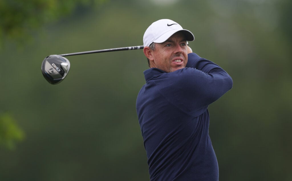Rory McIlroy in practice ahead of the Travelers Championship