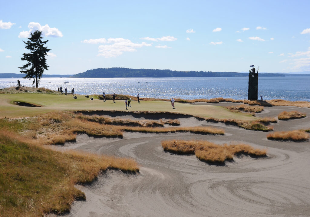 A general view of Chambers Bay during the 2015 US Open