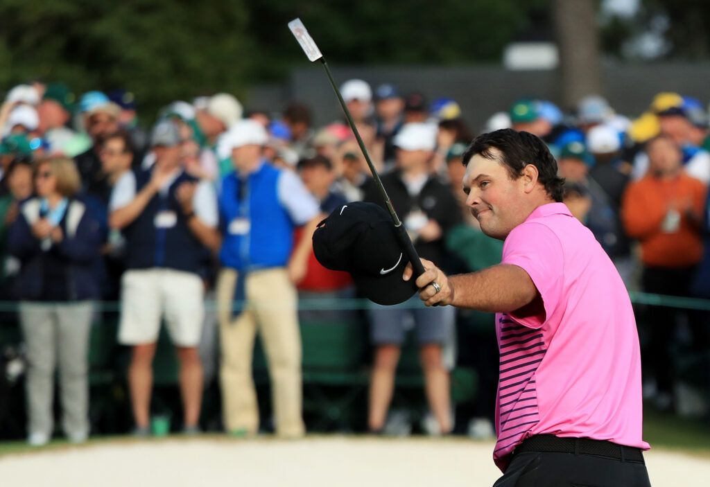 Patrick Reed reacts to winning the 2018 Masters