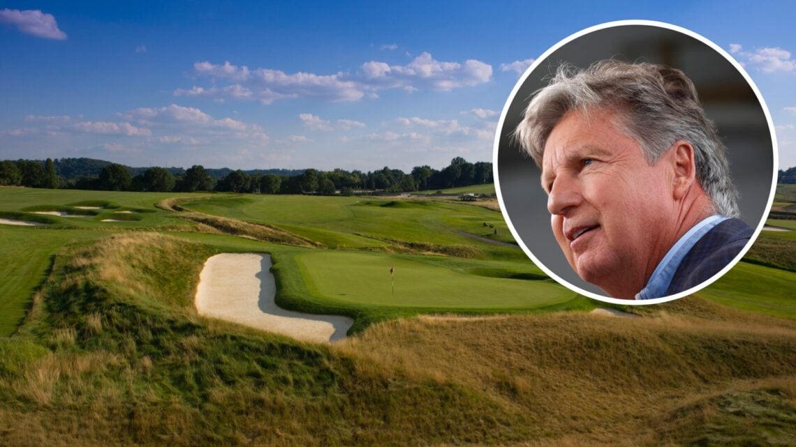 A general view of Oakmont, with an inset of Brandel Chamblee