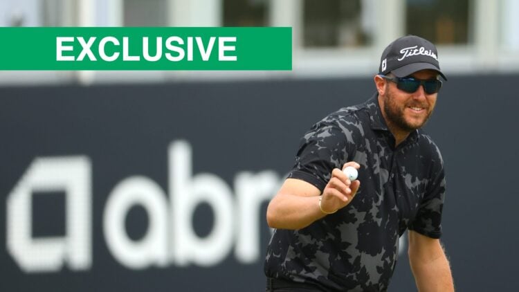 Matthew Southgate smiling during the abrdn Scottish Open at The Renaissance Club in 2021