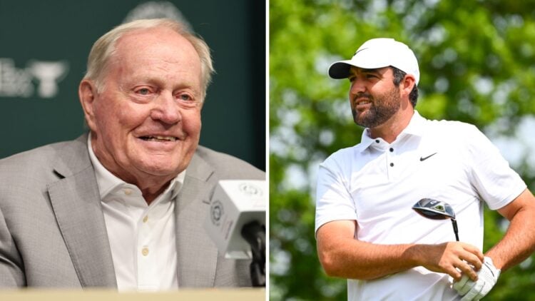 Jack Nicklaus at the Memorial Tournament presented by Workday 2025 / Scottie Scheffler in action at the Memorial Tournament presented by Workday 20...