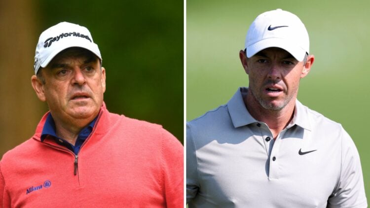 Paul McGinley in action at the JP McManus Pro-Am / Rory McIlroy practicing at Oakmont ahead of the US Open
