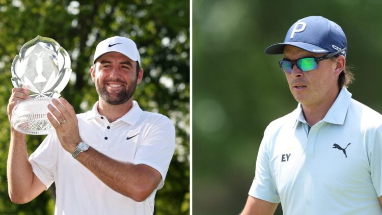 Scottie Scheffler at the Memorial Tournament presented by Workday 2025 - Final Round / Rickie Fowler at the Charles Schwab Challenge 2025 - Previews