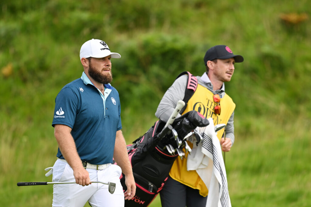 Tyrrell Hatton walks during the final round of The Open Championship at Royal Portrush