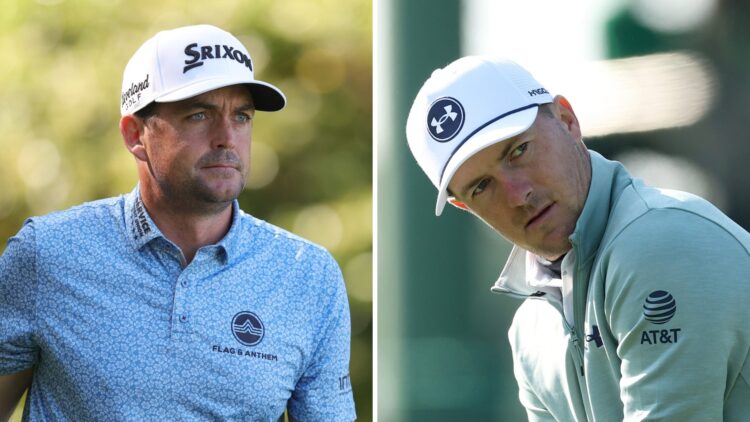 Keegan Bradley in action at the RBC Heritage / Jordan Spieth in action at The Masters