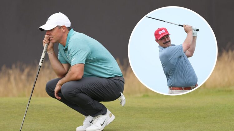 Rory McIlroy image with Johnson Wagner inset