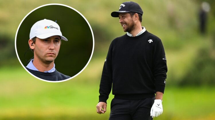 Xander Schauffele image with Smylie Kaufman inset