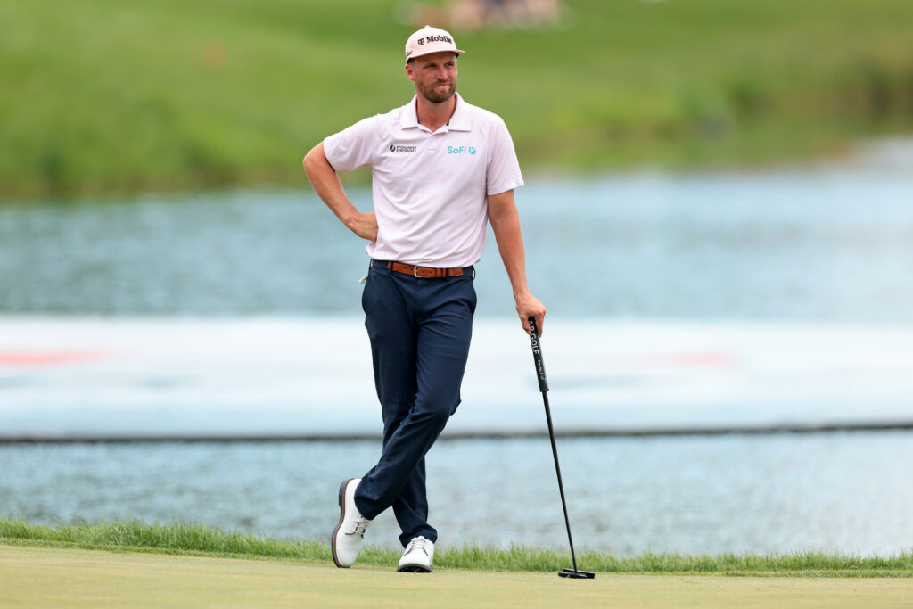 Wyndham Clark waits on the green during the final round of the 3M Open