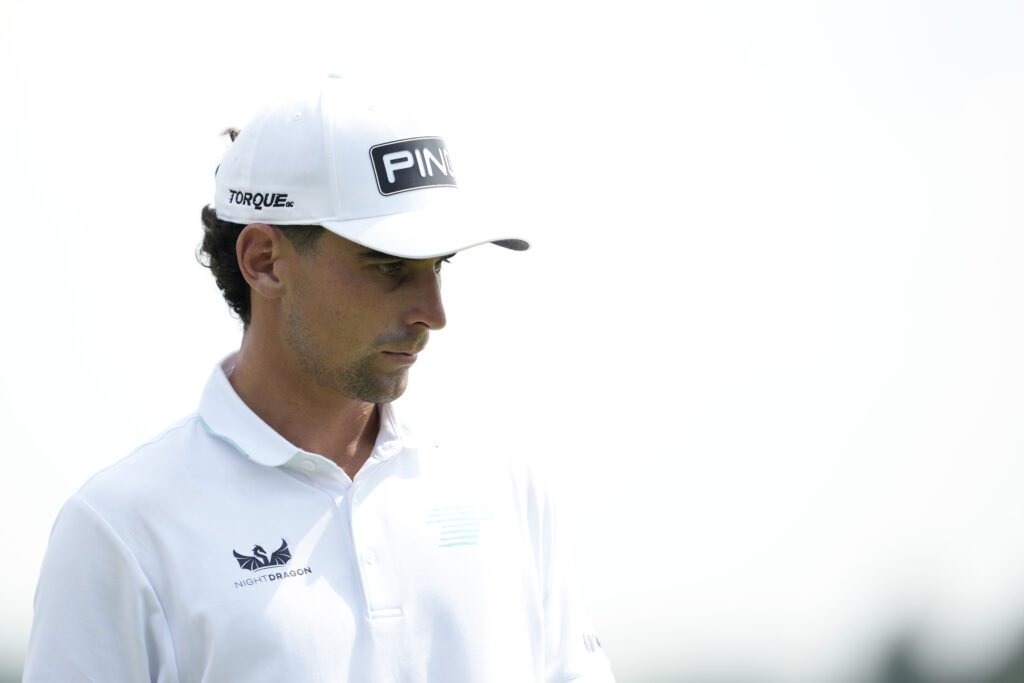 Joaquín Niemann during the first round of LIV Golf Chicago