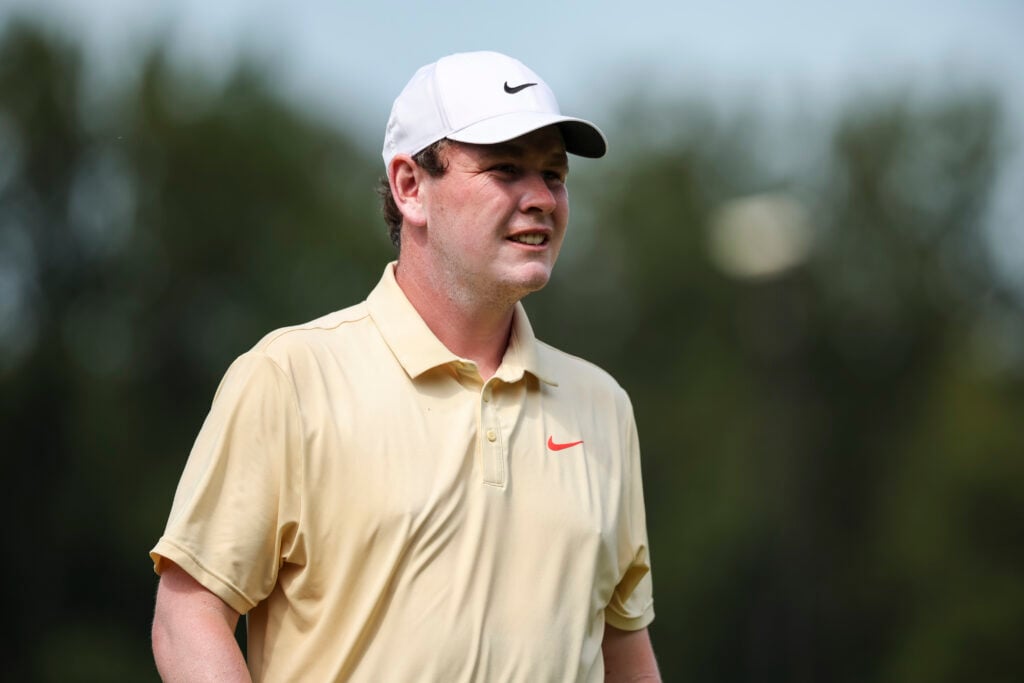 Robert MacIntyre of Scotland looks on from the 7th green during the third round of the BMW Championship at Caves Valley