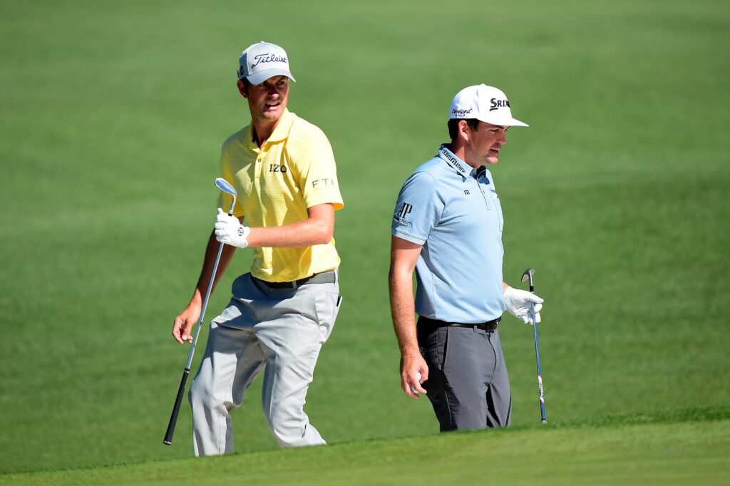 Webb Simpson and Keegan Bradley at The Masters in 2016