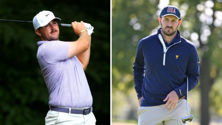 Split image of Chris Gotterup and Patrick Cantlay