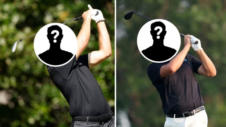 Jordan Spieth hits a shot at the Wyndham Championship, Wyndham Clark hits a shot at the 3M Open
