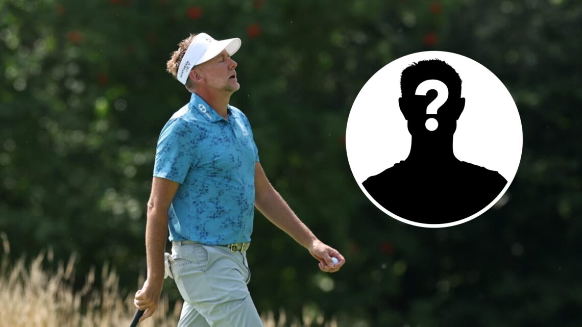Ian Poulter image with mystery player inset