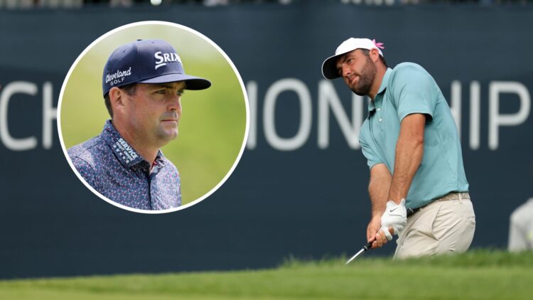 Scottie Scheffler hits a chip at the BMW Championship, Keegan Bradley at The Memorial Tournament
