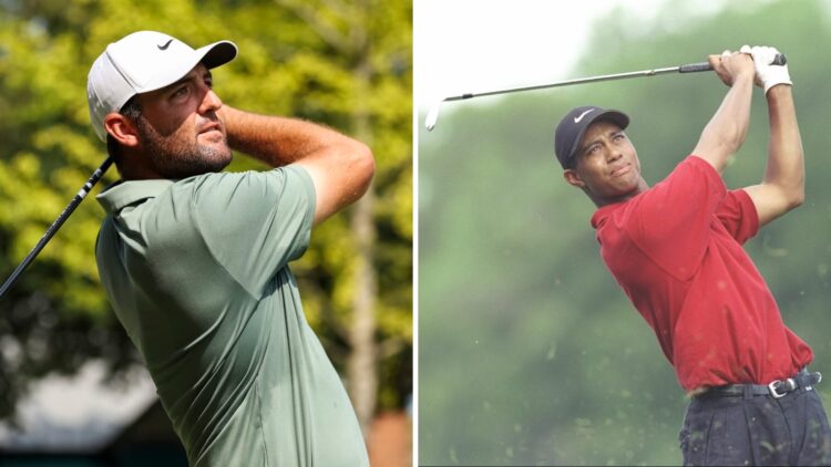 Scottie Scheffler at the BMW Championship, Tiger Woods at the Mastercard Colonial