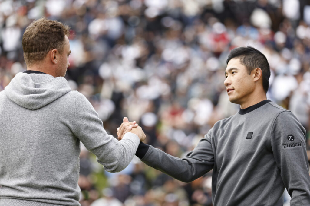Collin Morikawa and Justin Thomas at the Genesis Invitational in 2025