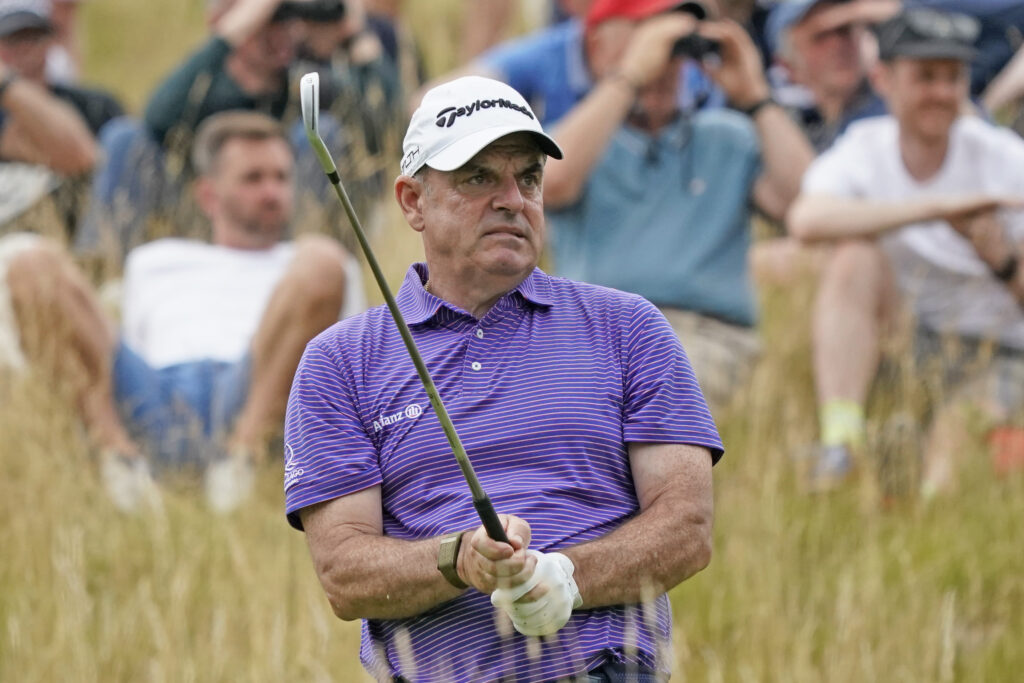 Paul McGinley in action at the The JCB Championship