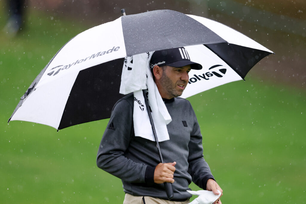 Sergio García during the first round of the 2022 BMW PGA Championship at Wentworth