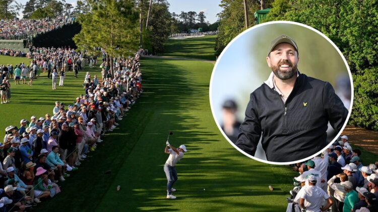 Augusta National image with Rick Shiels inset