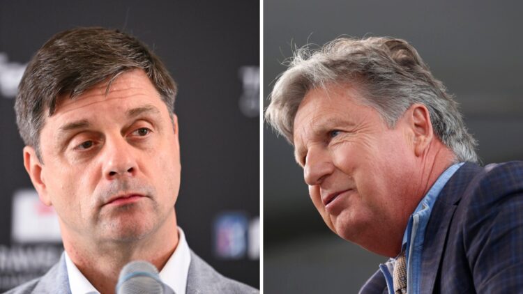 PGA TOUR announces Brian Rolapp as new CEO / Brandel Chamblee is on set during a practice round for the 78th U.S. Women's Open at Pebble Beach