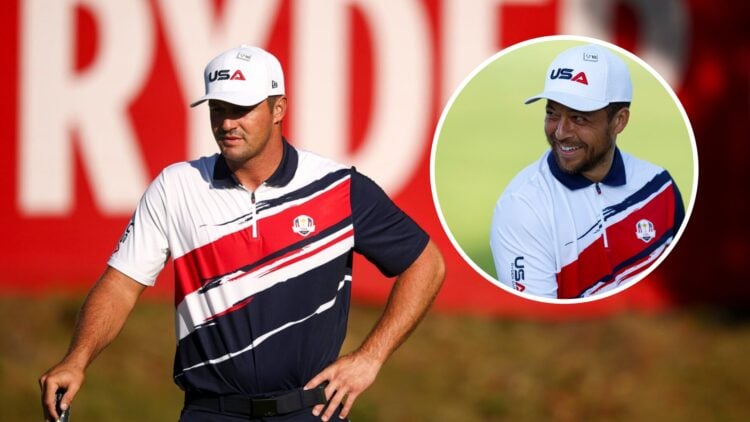Bryson DeChambeau image with Xander Schauffele inset