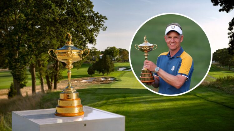 Bethpage Black image with Luke Donald inset