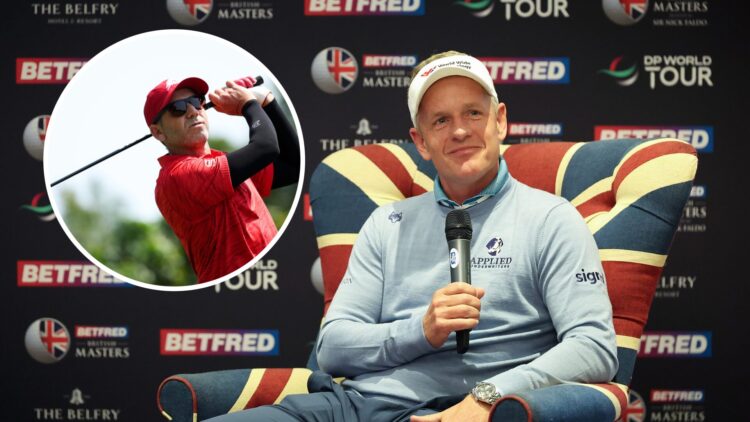 Luke Donald ahead of the British Masters, inset of Sergio Garcia