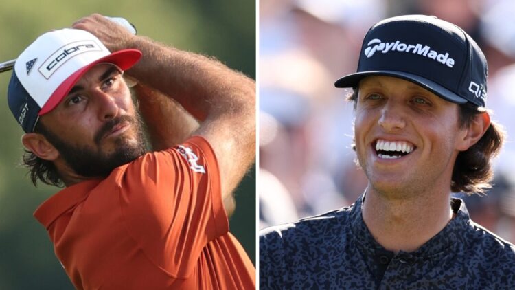 Max Homa hits an iron shot during round two of the John Deere Classic / Grant Horvat in action during the Creator Classic ahead of the THE PLAYERS ...