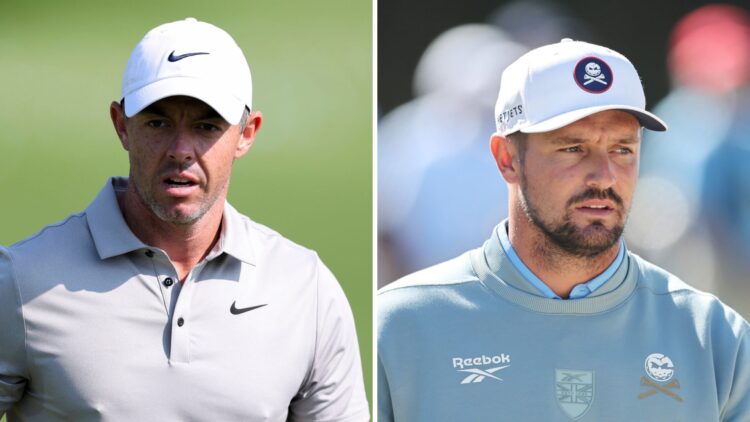 Rory McIlroy in practice for the US Open at Oakmont, Bryson DeChambeau attends the Walker Cup