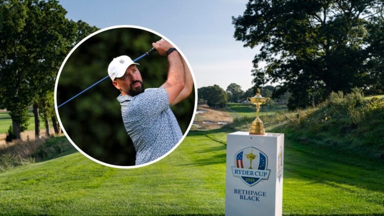 Ryder Cup trophy with Peter Finch inset