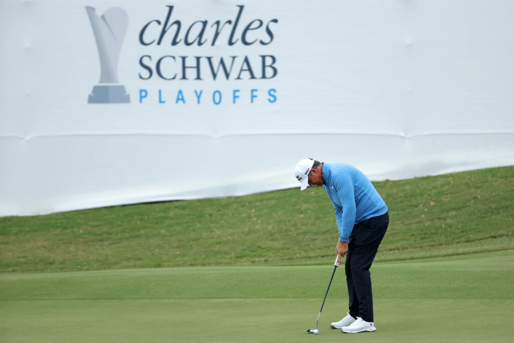 Padraig Harrington attempts a putt during the first round of the Simmons Bank Championship