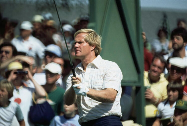 (Original Caption) Augusta, George: "This could be the year that Jack Nicklaus wins the Grand Slam," said the 76-year-old golfing great Gene Sarase...