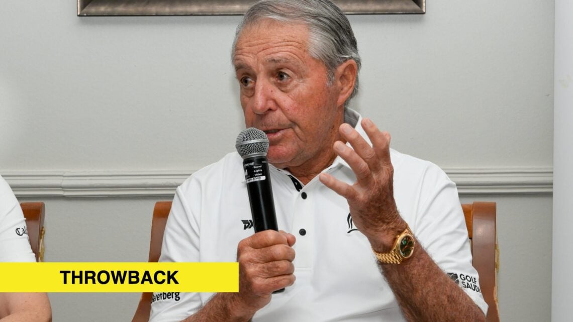 Gary Player at the PGA Champions Insperity Invitational at The Woodlands Country Club