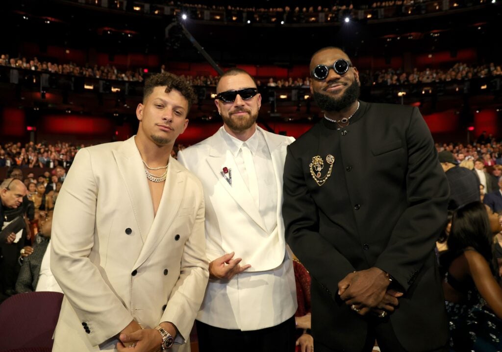 Patrick Mahomes, Travis Kelce and LeBron James attend The 2023 ESPY Awards