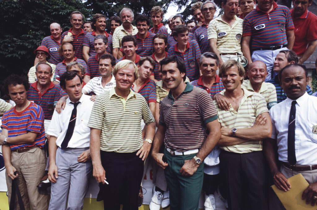 Seve Ballesteros and Jack Nicklaus in 1983