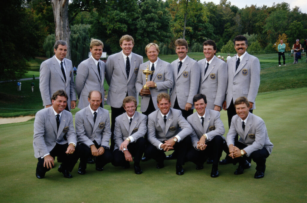 The USA team ahead of the 27th Ryder Cup Matches 1987